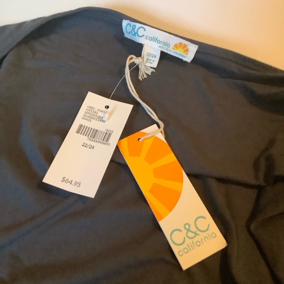 Lane Bryant c&c Puckered Kimono CardiganGray 22/24 - Picture 5 of 6